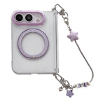 Side Buckle Hinge Rotating Holder Magnetic Phone Case with Bracelet, For iPhone Duo