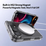 Spring Hinge Magnetic Clear PC Phone Case, For iPhone Duo