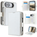 Solid Color Multifunctional Folding Leather Phone Case, For iPhone  Duo