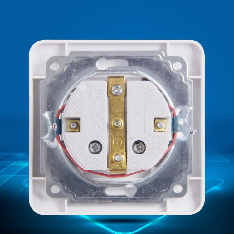 Ceramic Power Waterproof Socket with Cover, EU Plug