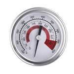 Stainless Steel Oven Thermometers BBQ Smoker Pit Grill Bimetallic Thermometer Temp Gauge Cooking Tools with Dual Display & Anti-fog Glass, WSS-411