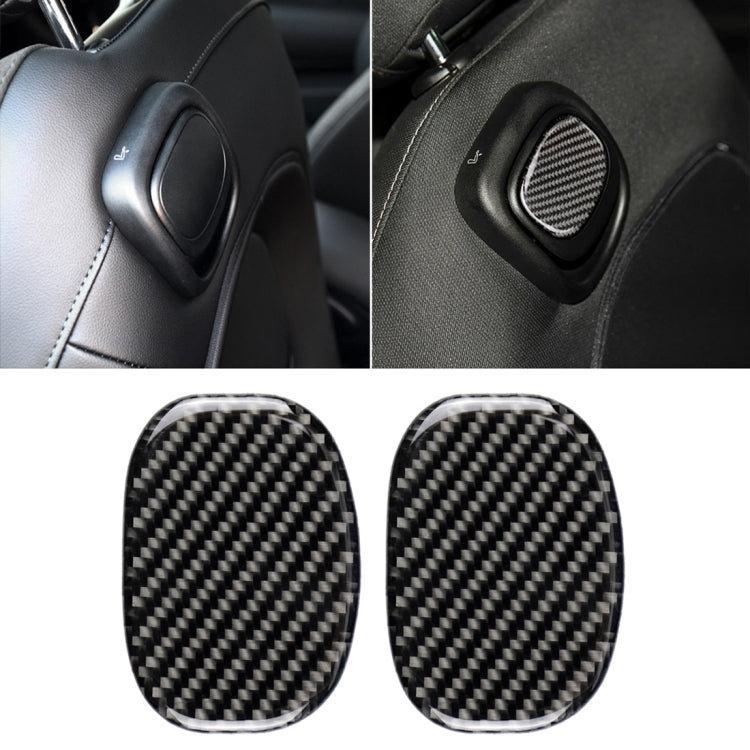 Car Seat Back Handle Carbon Fiber Decorative Sticker for BMW Mini Cooper F55 / F56, For BMW Mini Cooper JCW One F56