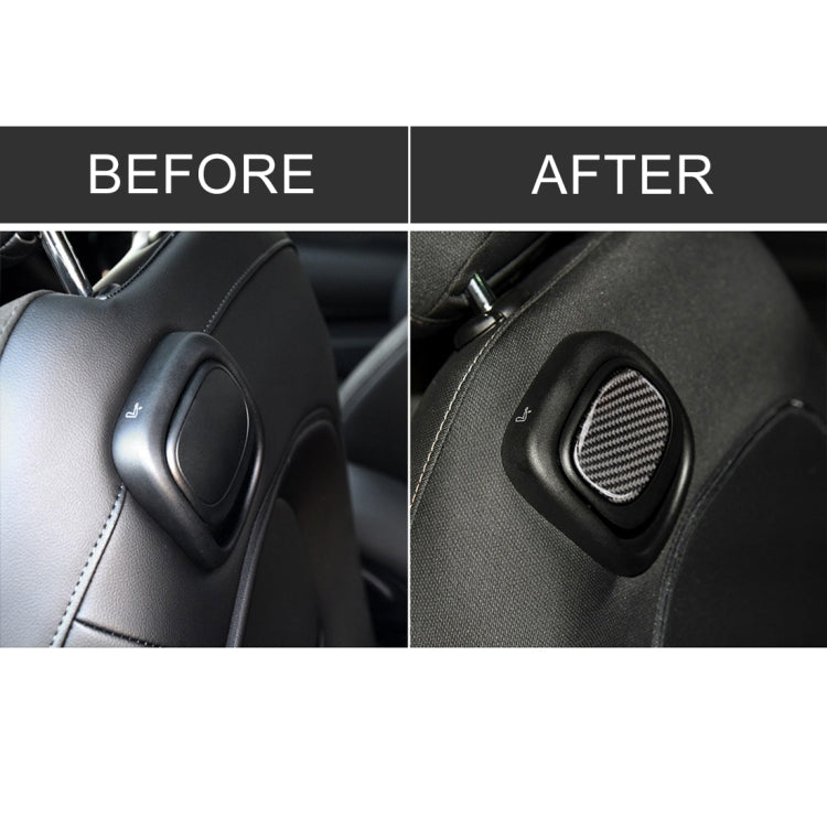 Car Seat Back Handle Carbon Fiber Decorative Sticker for BMW Mini Cooper F55 / F56, For BMW Mini Cooper JCW One F56