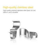 10pcs / Set Stainless Steel Hidden Wall Hook Creative Non Perforated Hanger, Non Perforated Hanger