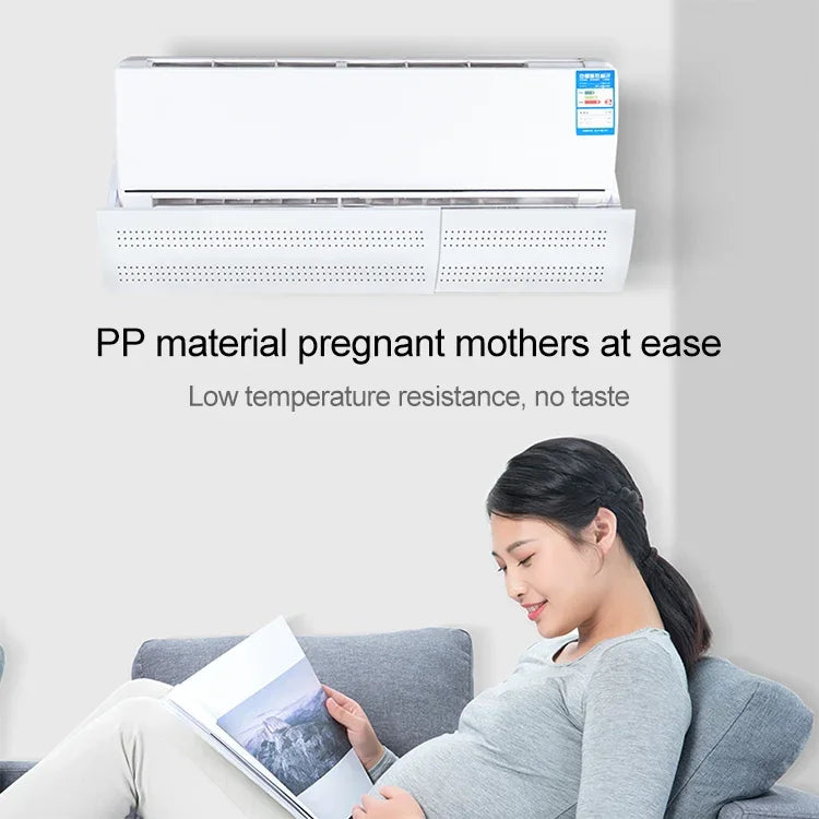 Bedroom Wall-Mounted Baby Universal Anti-Straight Blowing Air Conditioning Windshield Wind Deflector Shroud, Y Rounded Corner Version, Y Rounded Corner Version