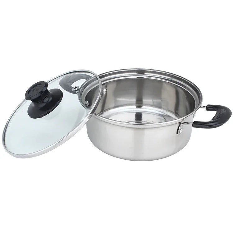 Portable Outdoor Stainless Steel Wick Alcohol Stove Single Small Pot Set, Size: 14cm, Size: 14cm