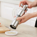 MICLAN Stainless Steel 304 Rudder Shape Grinder Pepper Grinding Machine, Size : S, S