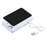 5V Foldable Aquarium Fish Tank Solar Power Air Pump Oxygenator, US Plug, Solar Power Oxygenator