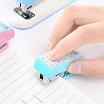 Deli Creative Stationery Geometry Stapler Colorful Fashion Stapler School Office Supplies Small, Size: 4.9*2.2cm, Random Color Delivery, 4.9x2.2cm