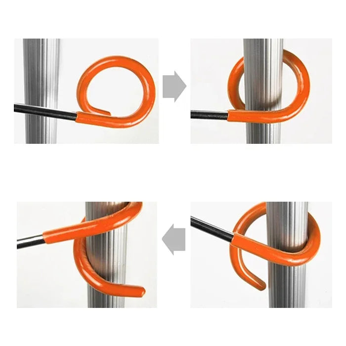 Multi-function S Type Two-way Spiral Outdoor Camping Tent Light Hook, Light Hook