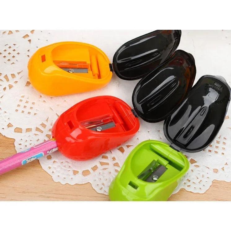 10 PCS Creative Mouse Style Pencil Sharpeners Mechanical Machine School Stationery Office Supplies, Random Color Delivery, Mouse Style