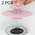 2 PCS Silicone Drain Stopper Deodorant Sink Bathtub Floor Drain Protector