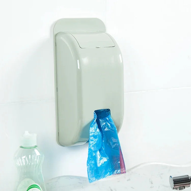 Wall Hanging Extraction Garbage Bag Storage Box, Size: 30.0 x 14.0 x 10.0cm, Random Color Delivery, Hanging Storage Box