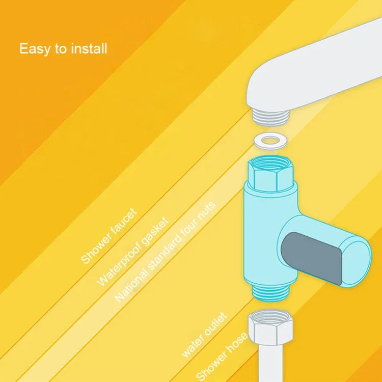 BD-LS-01 Baby Showering 360 Degree Rotatable LED Display Passive Water Thermometer, First Generation