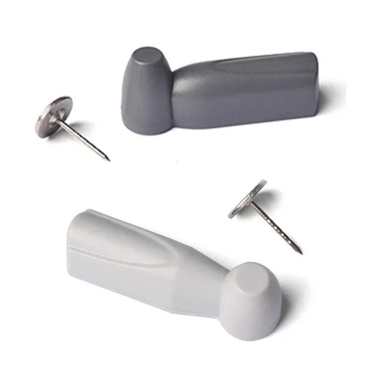 100pcs HTG-005 Small Hammer Anti-theft Magnetic Buckle EAS Anti-theft Sound and Magnetic Button Label for Supermarket Commodities, Random Color Delivery, HTG-005 Small Hammer