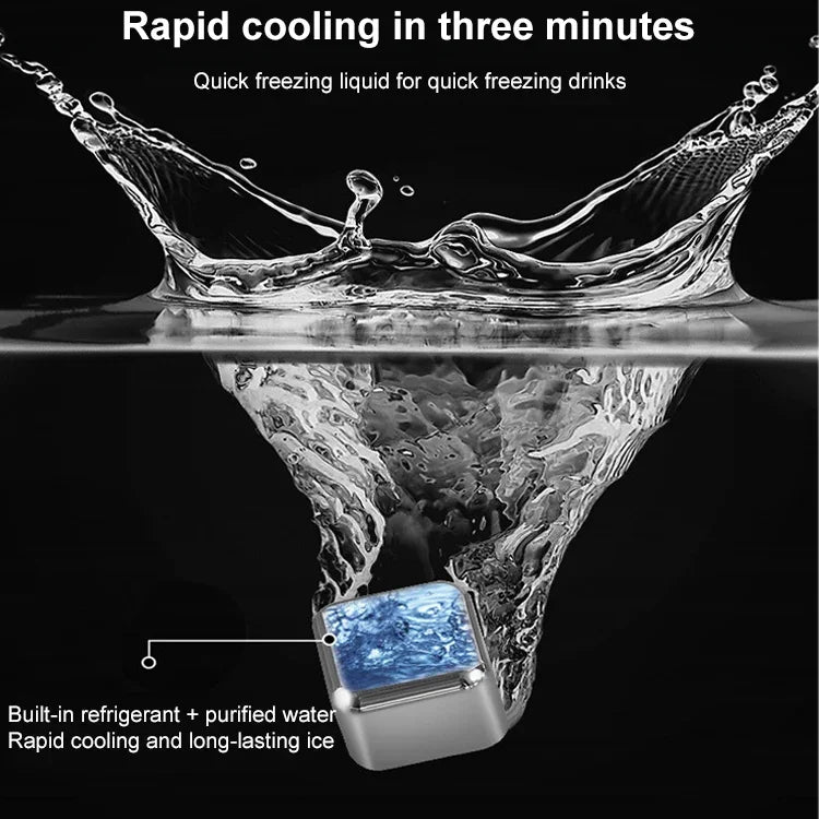 Stainless Steel Chilling Reusable Ice Cubes for Whiskey, Vodka, Liqueurs, 1 PC