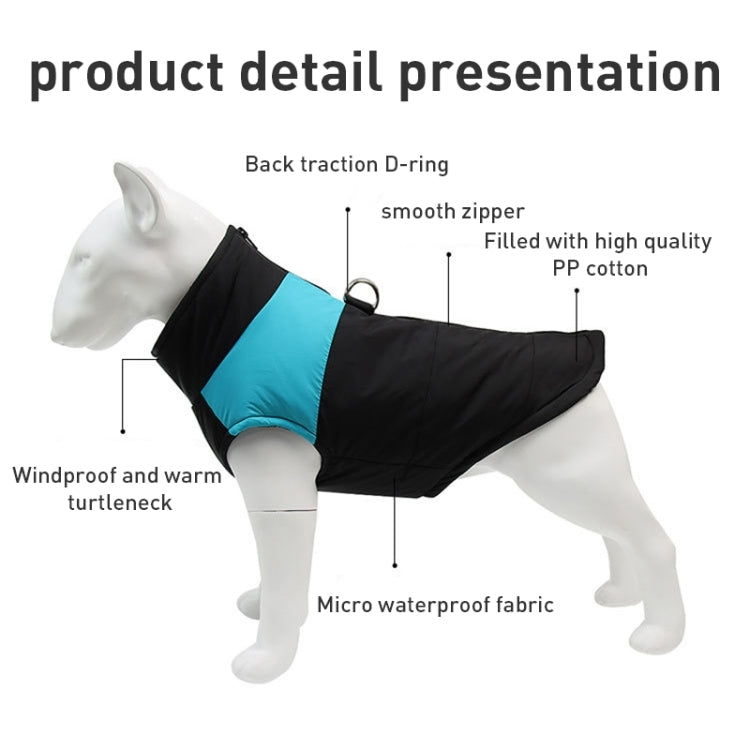 Pet Dog Cotton Vest Ski Suit, Size: 5XL, Chest: 68cm, Back Length: 60cm, Size: 5XL