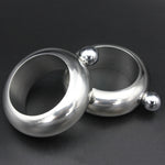 Fashion Creative 100ML Thickened Stainless Steel Bracelet Jug  3.5 Oz, Silver