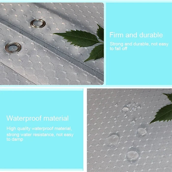 Thickening Waterproof And Mildew Curtain Honeycomb Texture Polyester Cloth Shower Curtain Bathroom Curtains,Size:150*180cm, Size:150*180cm