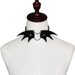 2 PCS European and American Punk Style Fashion Demon Wing Styling Leather Necklace Collar, Random Color Delivery, CBTXXQ