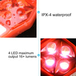 Multifunctional Outdoor Bicycling Running Warning Light Bicycle Taillight LED Back Clip Light, LED Back Clip Light(Red), LED Back Clip Light(White), LED Back Clip Light(Black), LED Back Clip Light(Purple)