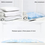 Space Saving Orchids Pattern Vacuum Storage Bag, Thinken Quilts Clothing Vacuum Seal Storage Bag, Size: 50*70 cm, Size: 50*70 cm