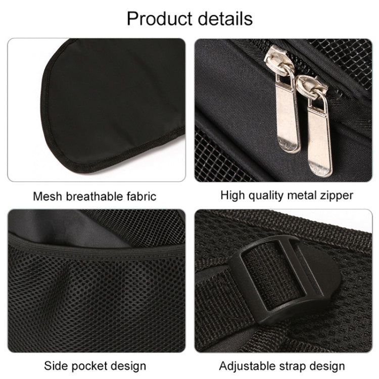Portable Folding Nylon Breathable Pet Carrier Backpack, Size: 45 x 36 x 31cm, Size: 45 x 36 x 31cm Black, Size: 45 x 36 x 31cm Coffee, Size: 45 x 36 x 31cm Blue, Size: 45 x 36 x 31cm Red