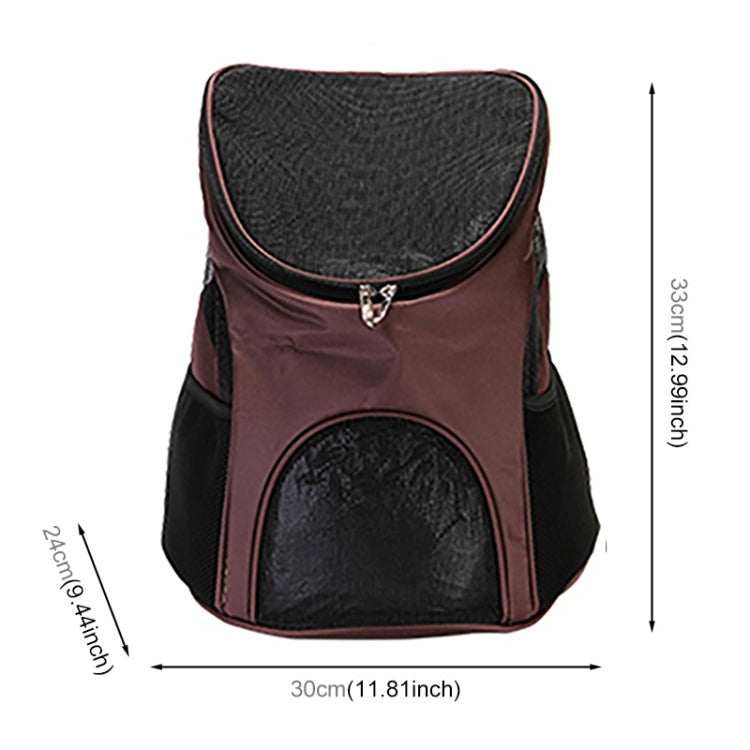 Portable Folding Nylon Breathable Pet Carrier Backpack, Size: 33 x 30 x 24cm, Size: 33 x 30 x 24cm Coffee, Size: 33 x 30 x 24cm Blue, Size: 33 x 30 x 24cm Red, Size: 33 x 30 x 24cm Black