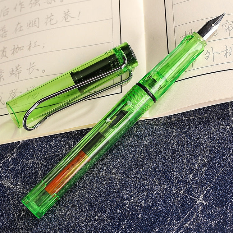3 PCS School Office Extra Fine Titanium Alloy Nib Transparent Piston Fountain Pen(Black), Random Delivery(0.5mm/0.38mm Nib), HC3328B, HC3328E, HC3328F, HC3328G, HC3328L, HC3328LG, HC3328P, HC3328R, HC3328TE, HC3328TG, HC3328TH, HC3328TL, HC3328TT      ...