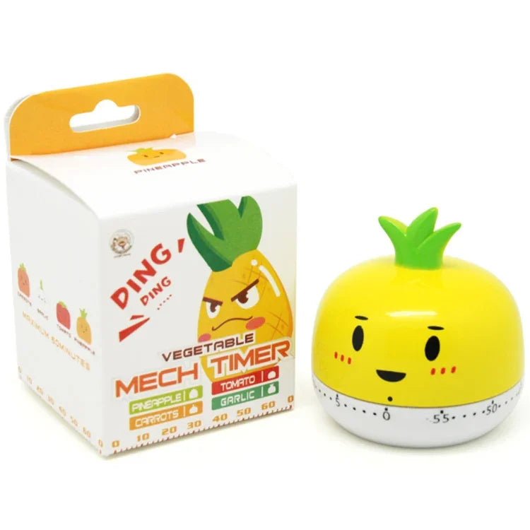 Vegetable Kitchen Timer Cooking Mechanical Timing Tool Count Down Alarm, Random Color Delivery, RB208