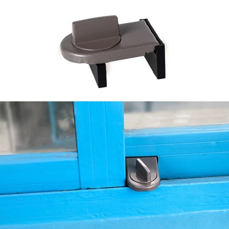 Sliding Sash Stopper Cabinet Locks & Straps Doors Security Anti-theft Lock Window Door Baby Safety Lock, 029