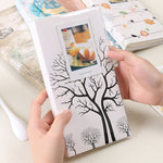 3 inch DIY Creativity Insert Type Mini Exquisite Photo Album, Many Trees Dry Pattern, Forest Deer Pattern, Iron Tower Pattern, Little Swallow Pattern, Baymax Pattern, Four Leaf Clover Pattern