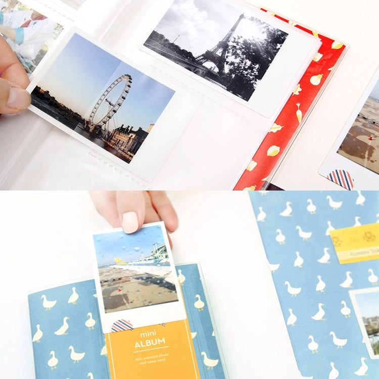 3 inch DIY Creativity Insert Type Mini Exquisite Photo Album, Many Trees Dry Pattern, Forest Deer Pattern, Iron Tower Pattern, Little Swallow Pattern, Baymax Pattern, Four Leaf Clover Pattern