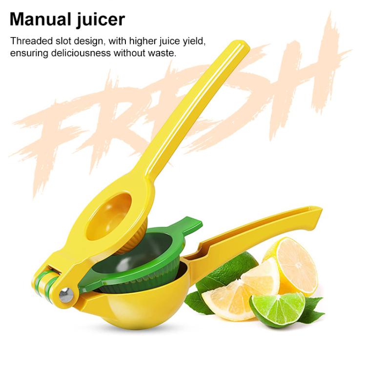 LsCook Aluminum Alloy Manual Dual Layers Lemon Juicer, Random Color Delivery, Aluminum Alloy