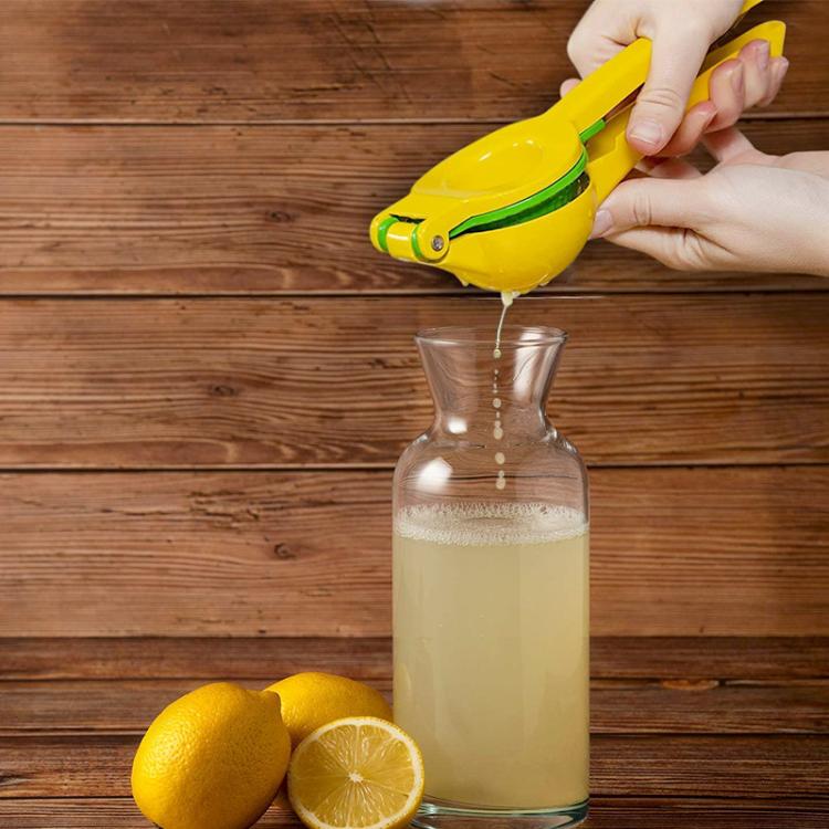 LsCook Aluminum Alloy Manual Dual Layers Lemon Juicer, Random Color Delivery, Aluminum Alloy