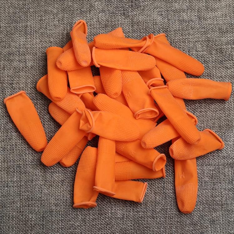 100pcs / Pack Antistatic Antislip Durable Fingertips Latex Protective Gloves, Size: M, 2.6*6.3cm, Size: M, 2.6*6.3cm