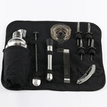 12 in 1 Stainless Steel Wine Cocktail Shaker Tools Set with Cloth Bag, Boston 800600M, Boston 800600M