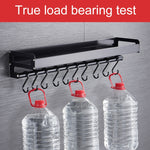 30cm Kitchen Multi-function Wall Hanging Holder Seasoning Storage Rack, 30cm(Silver)