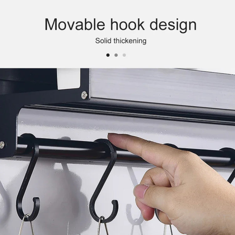 50cm Kitchen Multi-function Wall-mounted Seasoning Holder Storage Rack, Wall-mounted Seasoning Storage Rack