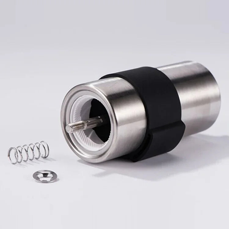 Portable Conical Burr Mill Manual Stainless Steel Hand Crank Coffee Bean Grinder with Silicone Ring, Capacity: 40g, Capacity: 40g