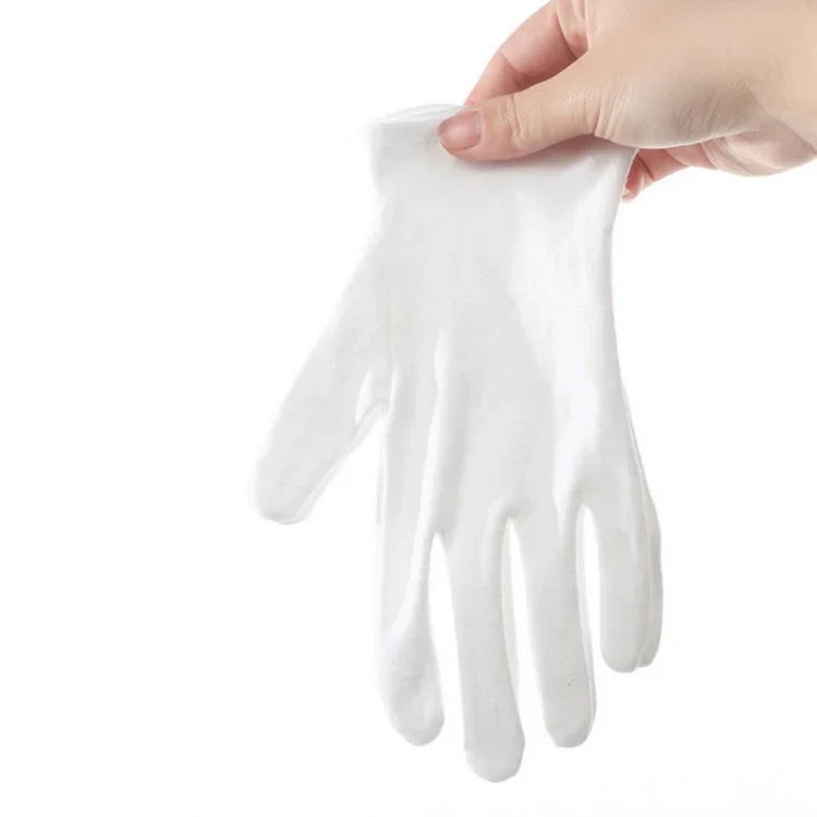 12 Pairs Pure Cotton Working Gloves, Thickened， Size：Free Size, Thickened， Size：Free Size