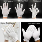 12 Pairs Pure Cotton Working Gloves，Thickened Cotton, Thickened Cotton