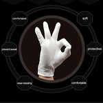 12 Pairs Labor Insurance Work Gloves, Cotton Double-sided, Cotton Double-sided