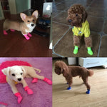 Lovely Pet Dog Shoes Puppy Candy Color Rubber Boots Waterproof Rain Shoes, M, Size:  5.0 x 4.0cm, Size: M 5.0 x 4.0cm, Size: 5.0 x 4.0cm