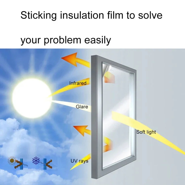 UV Reflective One Way Privacy Decoration Glass Window Film Sticker, Width: 90cm, Length: 1m, Width: 90cm