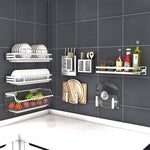 304 Stainless Steel Wall-mounted Kitchen Rack Hanging Knife Holder, Knife Holder