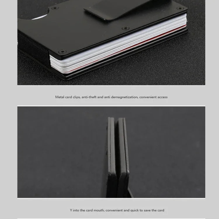 Slim Wallet Money Clip Credit Card Holder, Random Color, X-11