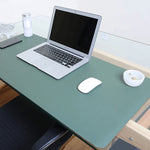 Multifunction Business Double Sided PU Leather Mouse Pad Keyboard Pad Table Mat Computer Desk Mat, Size: 90 x 45cm, Size: 90 x 45cm(Black Red), Size: 90 x 45cm, Size: 90 x 45cm(Green + Silver), Size: 90 x 45cm(Blue + Yellow), Size: 90 x 45cm(Silver Grey)