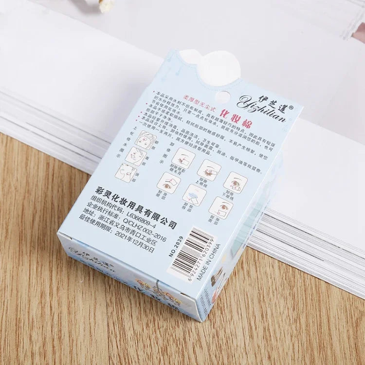 25 Box of A Sell Disposable Soft Thin Makeup Facial Cotton Puff  Pads, Carton Packaging