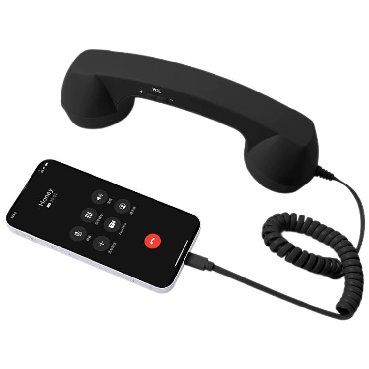 Type-C Plug Mic Retro Telephone Anti-radiation Cell Phone Handset Receiver, Type-C